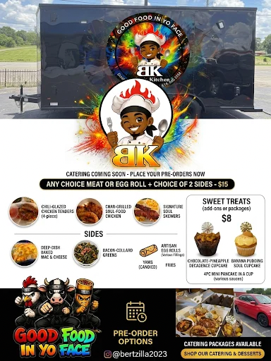 Bert's Kitchen menu — Good Food In Yo Face